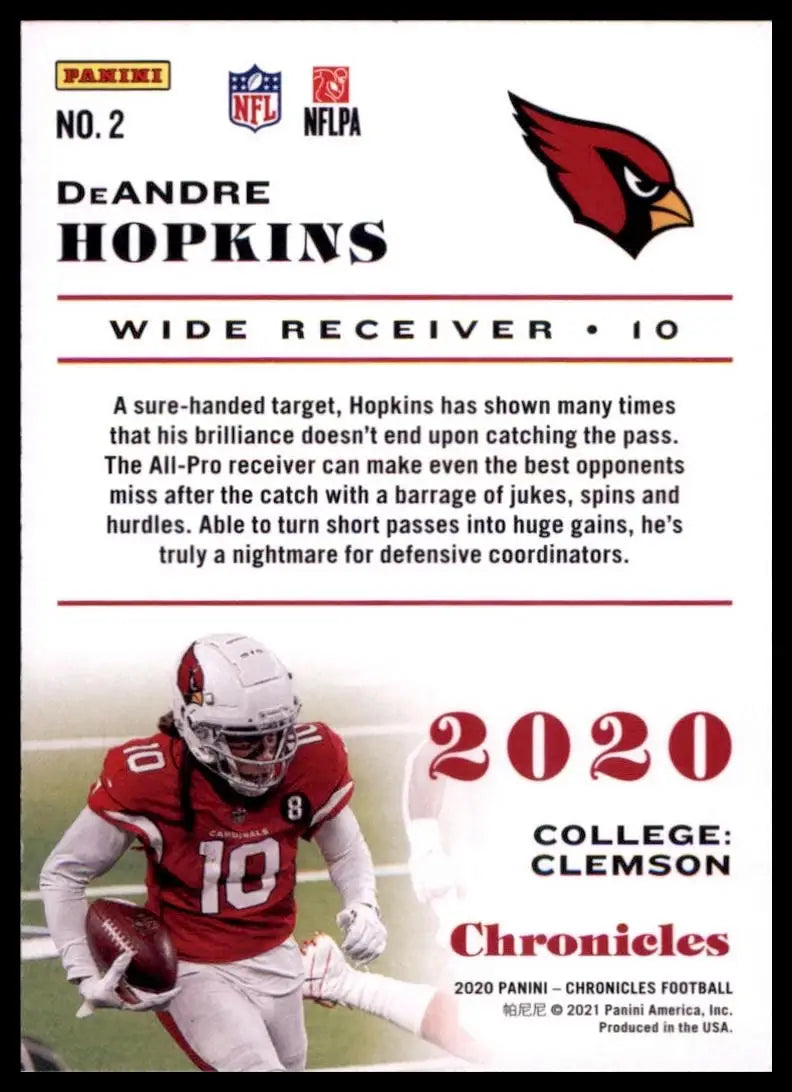 2020 Panini Chronicles - DeAndre Hopkins #2