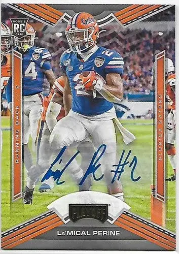 2020 Panini Chronicles Draft Picks Playoff Draft Picks Autographs #18 La’Mical P - Football Card Single