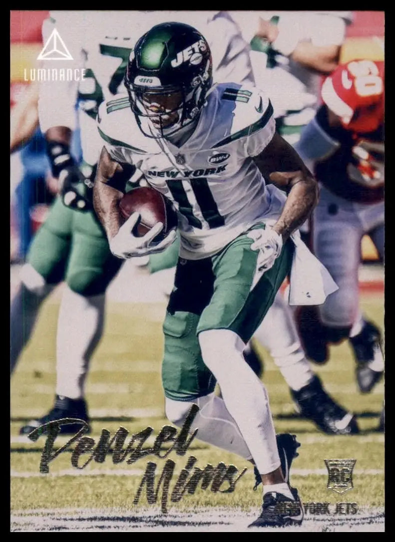 2020 Panini Chronicles - Luminance Update Rookies Denzel Mims #224 (RC) - Football Card Single