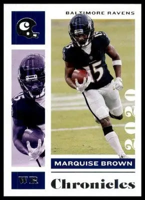 2020 Panini Chronicles Marquise Brown 9 Baltimore Ravens - Football Card Single