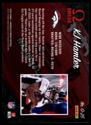 2020 Panini Chronicles - Omega KJ Hamler O-25 New England Patriots