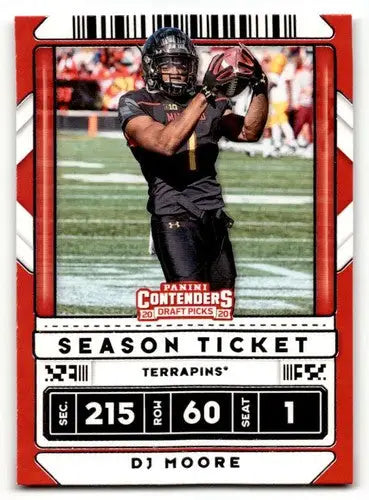 2020 Panini Contenders Draft Picks #36 DJ Moore Football Cards NM Near ID:55943 - Football Card Single