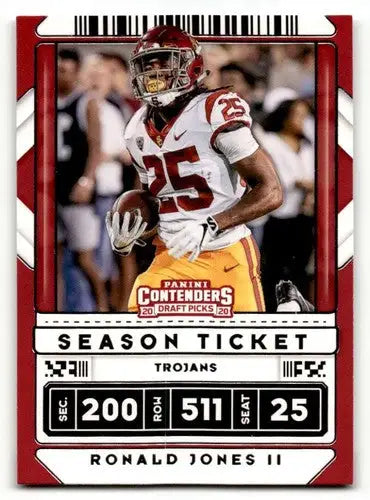 2020 Panini Contenders Draft Picks #85 Ronald Jones II Football Cards ID:55947 - Football Card Single
