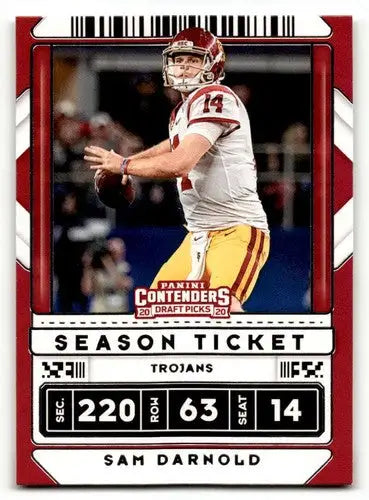 2020 Panini Contenders Draft Picks #89 Sam Darnold Trojans Football ID:55959 - Football Card Single