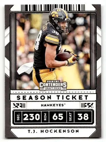 2020 Panini Contenders Draft Picks #93 T.J. Hockenson NM Near Mint ID:55942 - Football Card Single