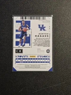 2020 Panini Contenders Draft Picks #98 Ashton Hagans Game Ticket Red - Basketball Card Single