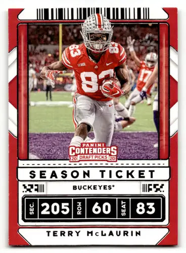 Original gloss Panini Contenders Draft Season Ticket Terry McLaurin football card