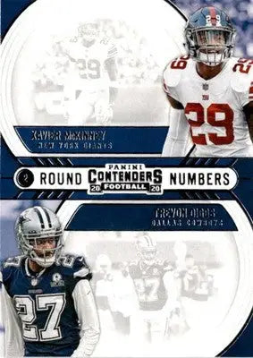 2020 Panini Contenders #RN-MD Xavier McKinney / Trevon Diggs Round Numbers - Football Card Single