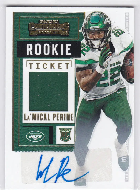 2020 Panini Contenders #RTS-LMP La’Mical Perine RPA Auto Patch New York Jets - Football Card Single