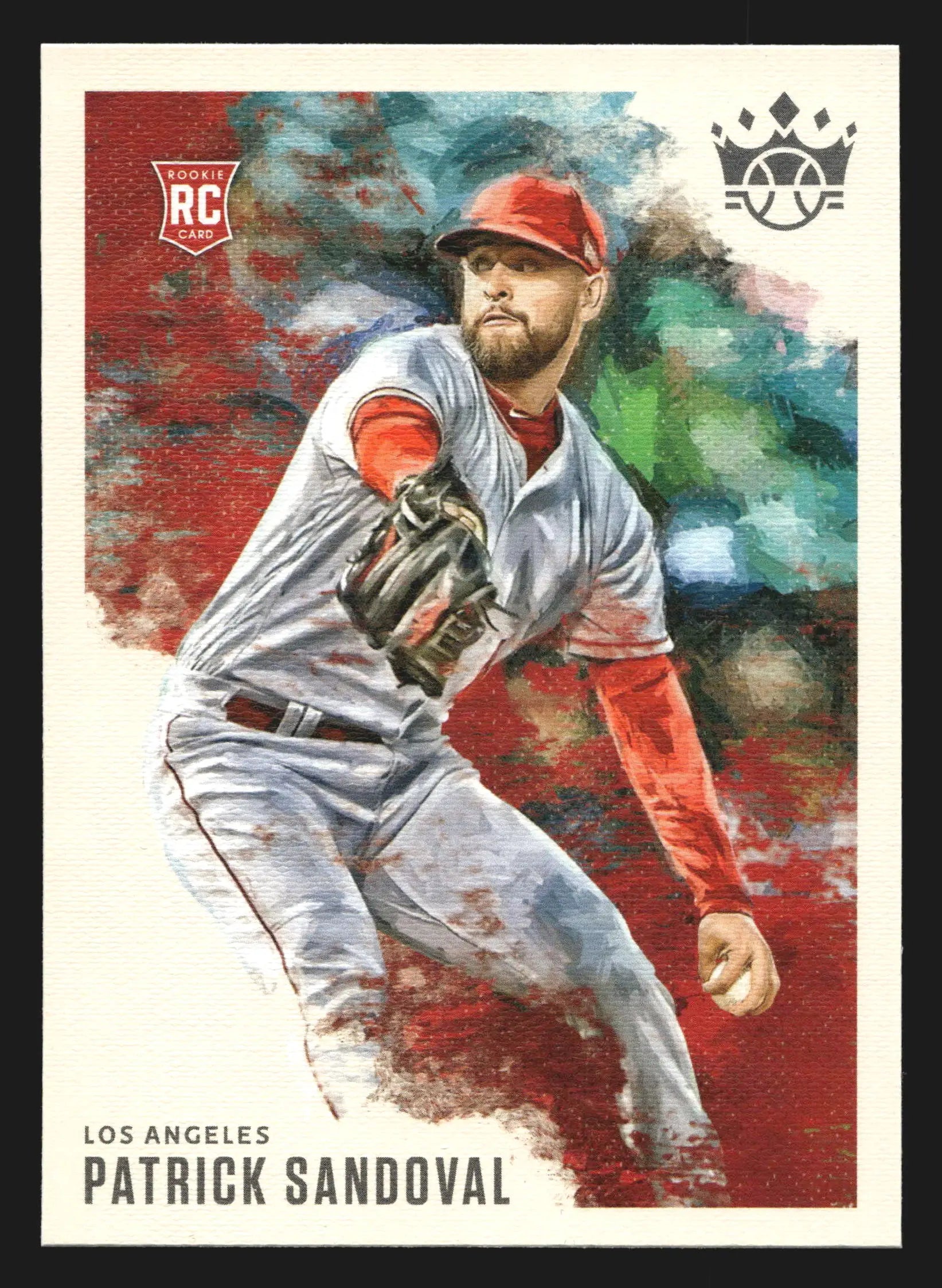 2020 Panini Diamond Kings #60 Patrick Sandoval Angels RC - Baseball Card Single