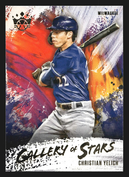 2020 Panini Diamond Kings Gallery of Stars #GOS-14 Christian Yelich - Baseball Card Single