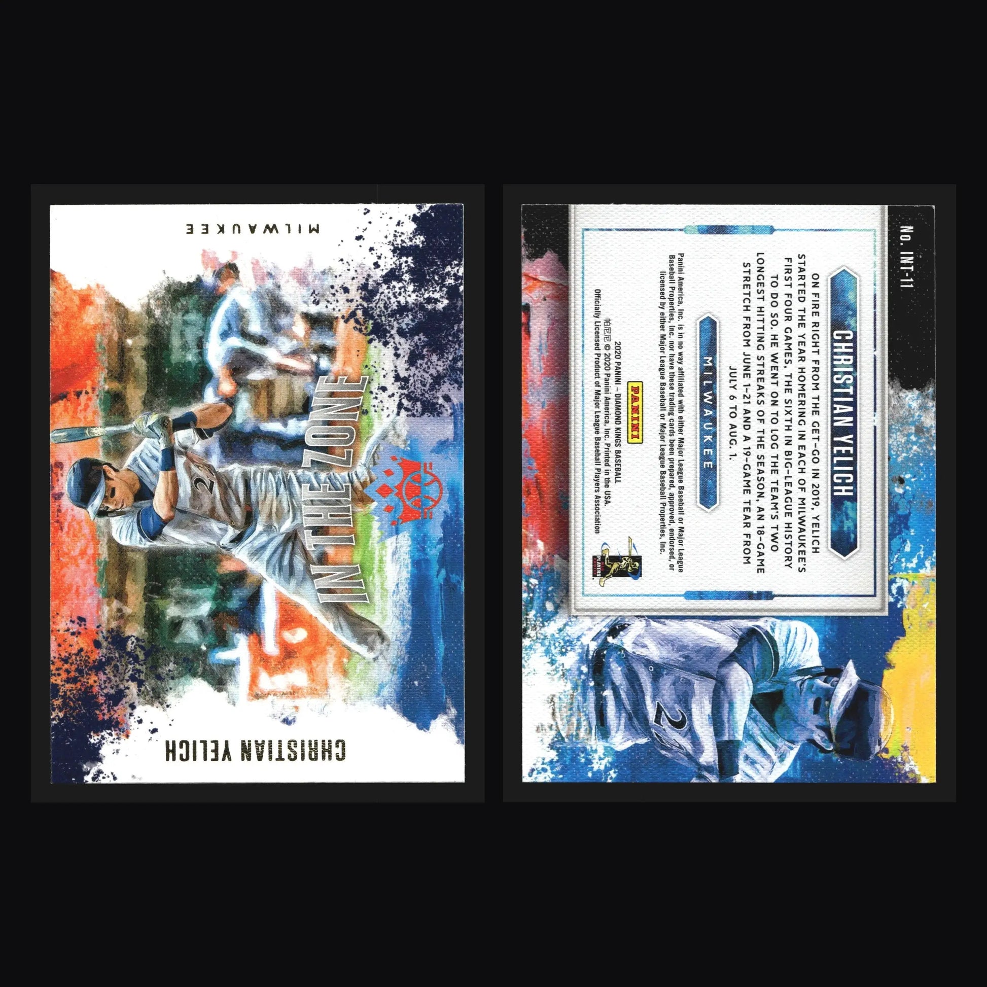 2020 Panini Diamond Kings In the Zone #INT-11 Christian Yelich - Baseball Card Single