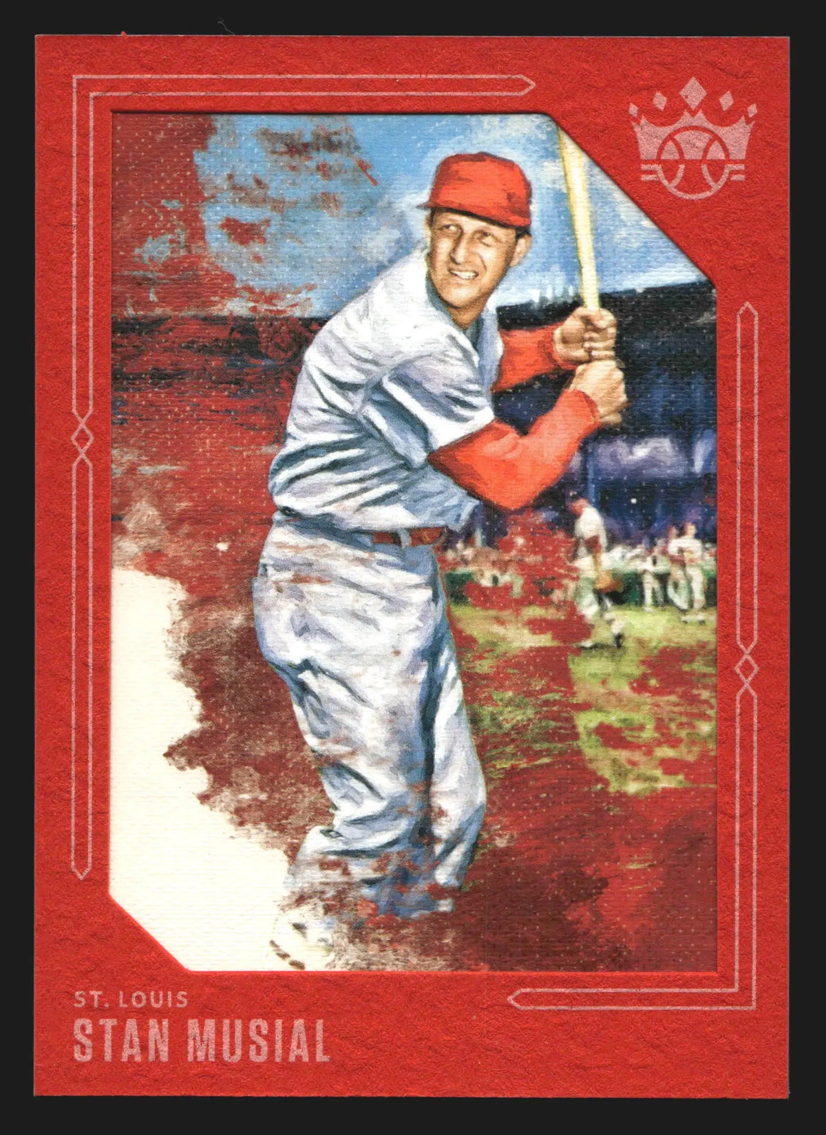 2020 Panini Diamond Kings Stan Musial #11 Red Frame Cardinals HOF - Baseball Card Single