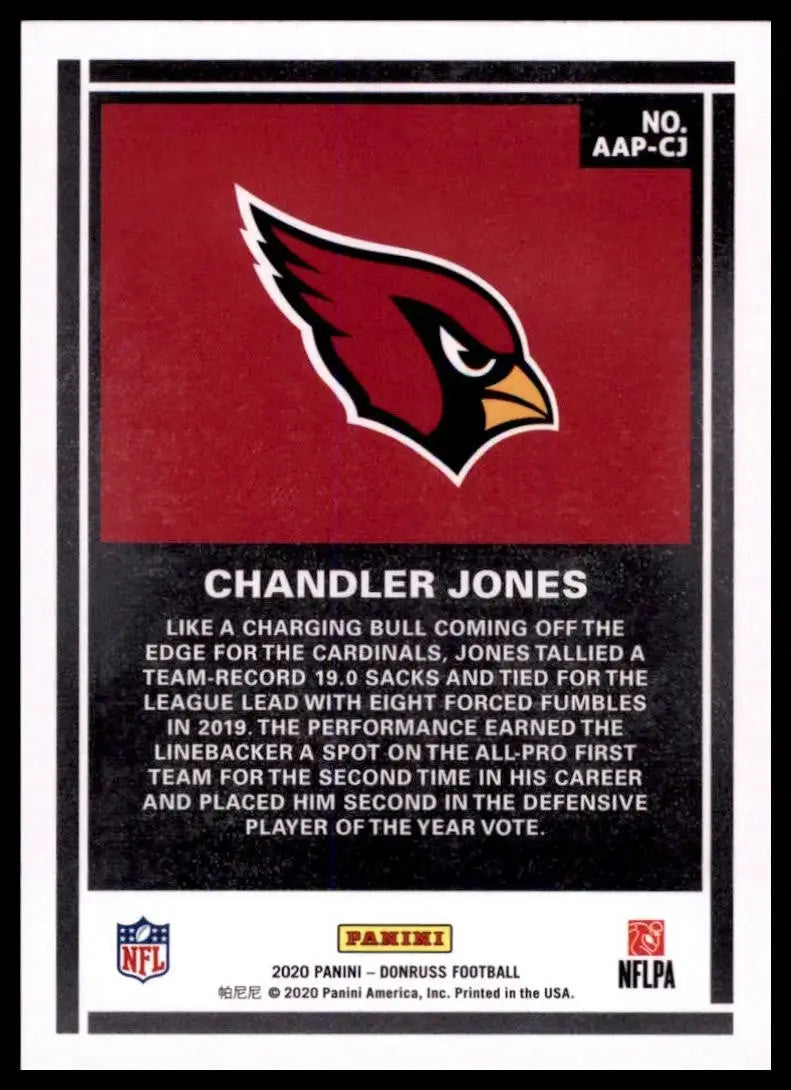 2020 Panini Donruss - Action All-Pros Chandler Jones #AAP-CJ