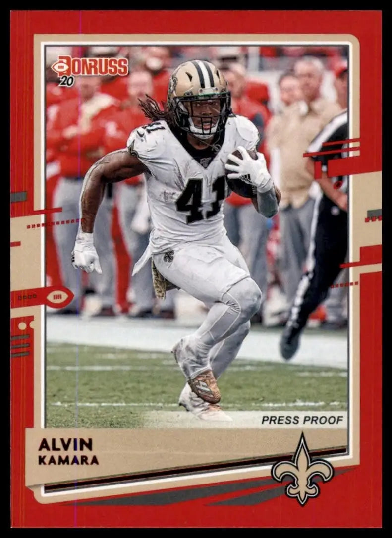 2020 Panini Donruss - Alvin Kamara #176 Press Proof Red