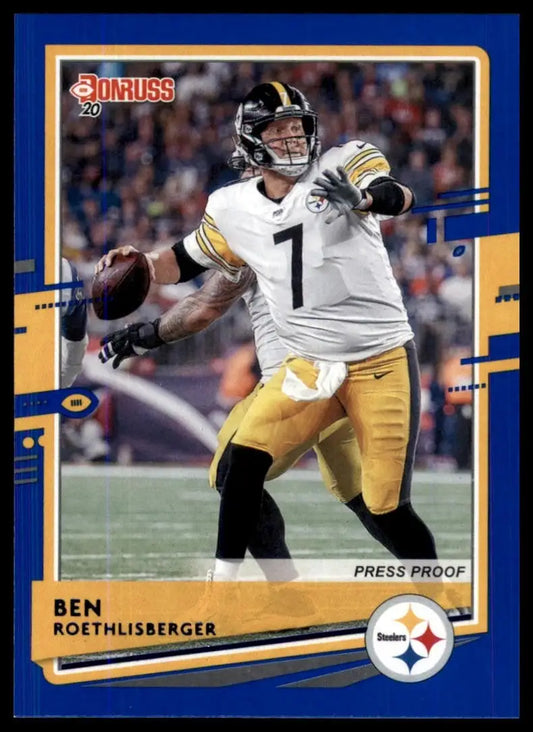 2020 Panini Donruss - Ben Roethlisberger #213 Press Proof Blue