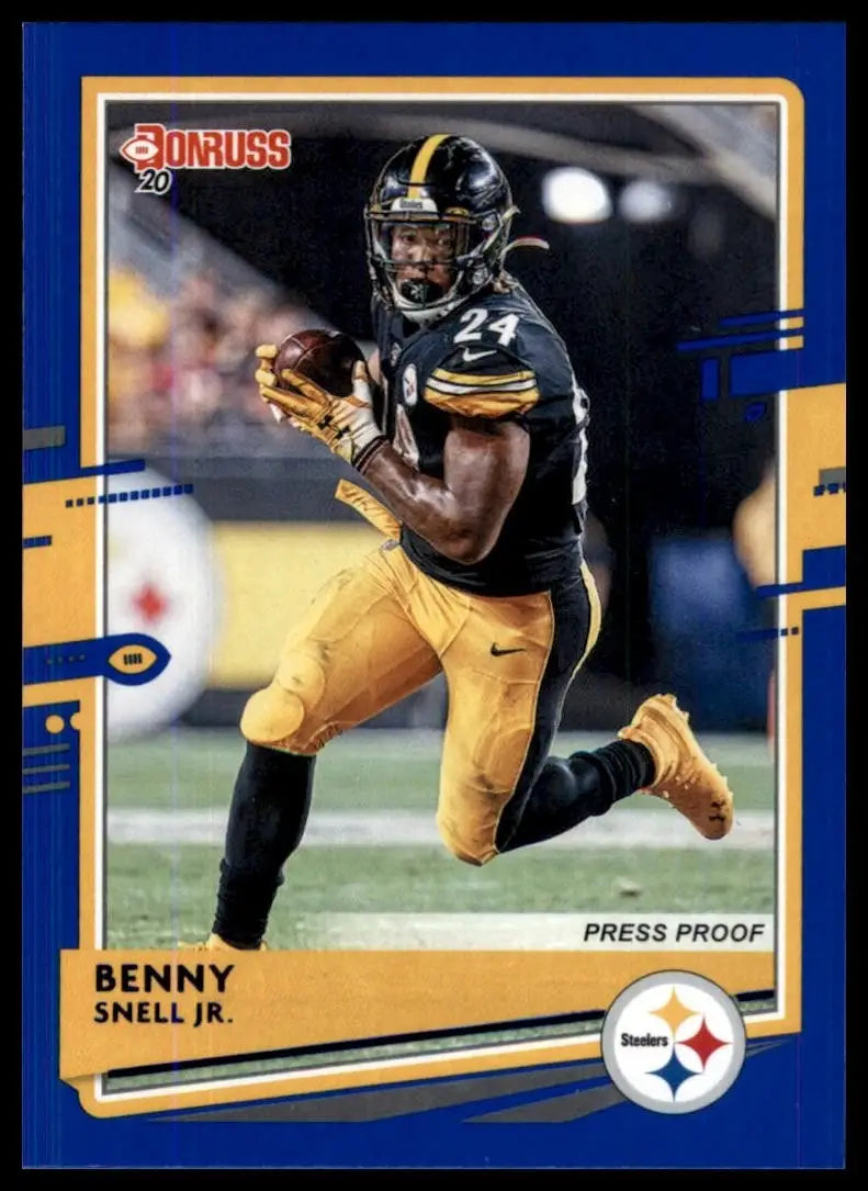 2020 Panini Donruss - Benny Snell Jr. #217 Press Proof Blue