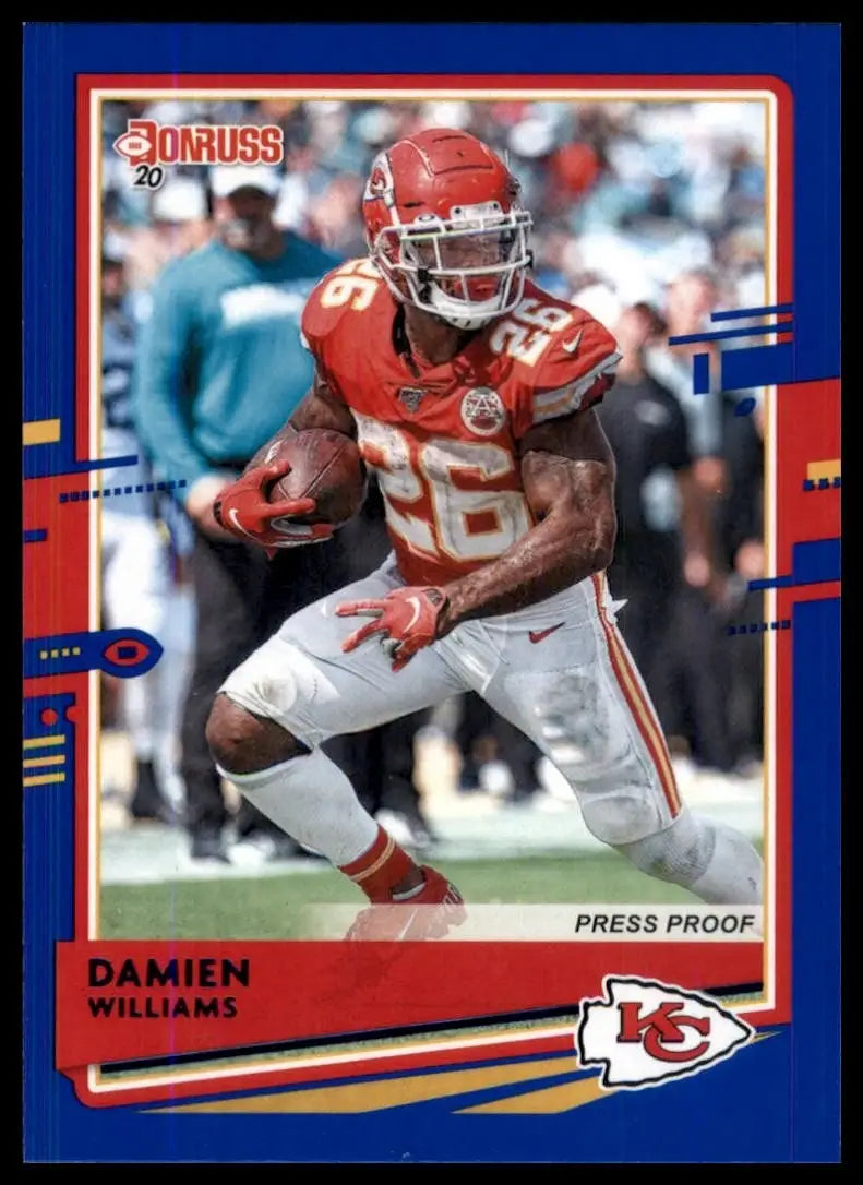 2020 Panini Donruss - Damien Williams #5 Press Proof Blue