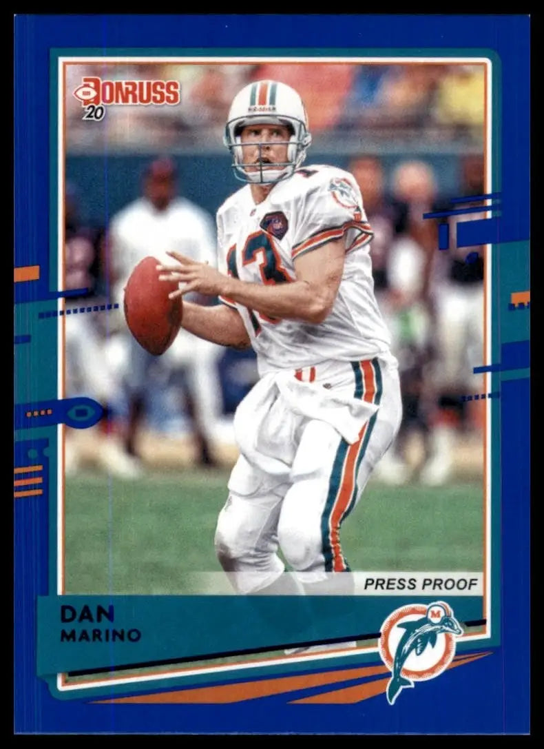 2020 Panini Donruss - Dan Marino #155 Press Proof Blue