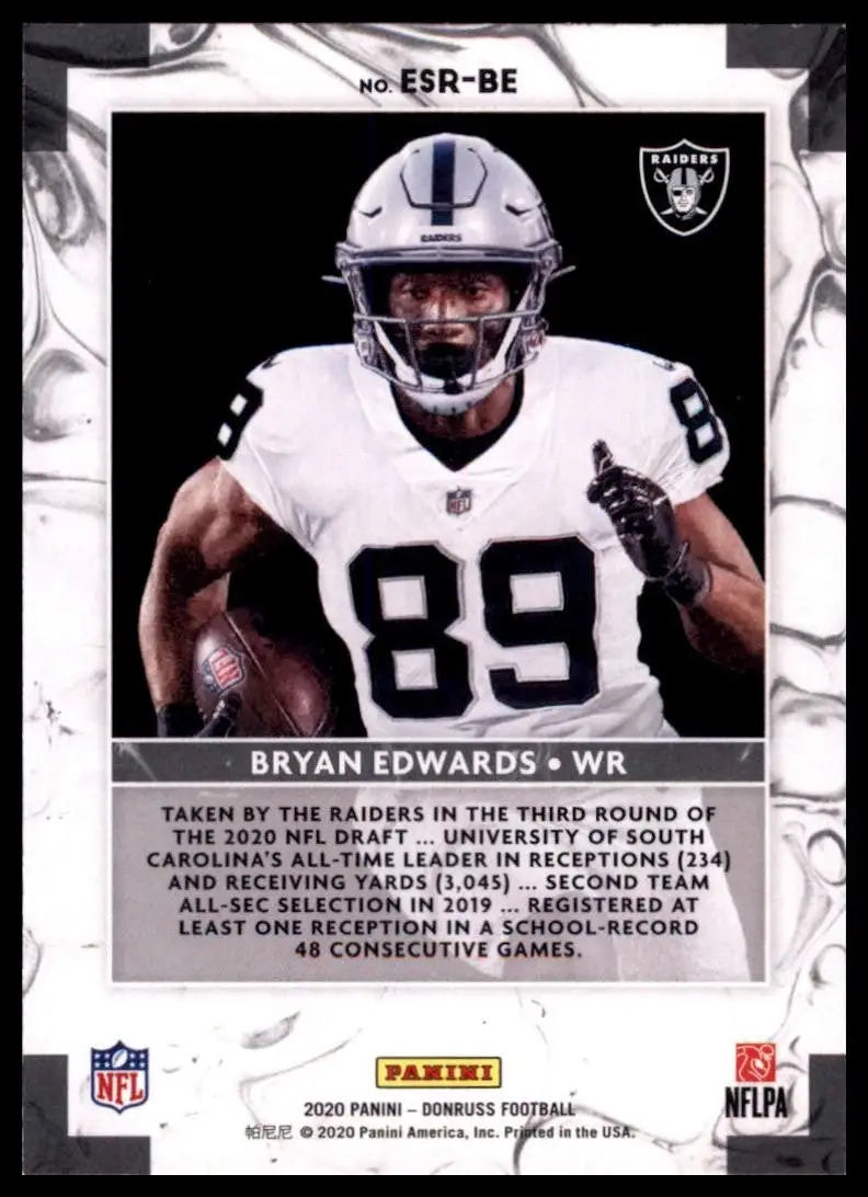 2020 Panini Donruss - Elite Series Rookies Bryan Edwards #ESR-BE (RC)