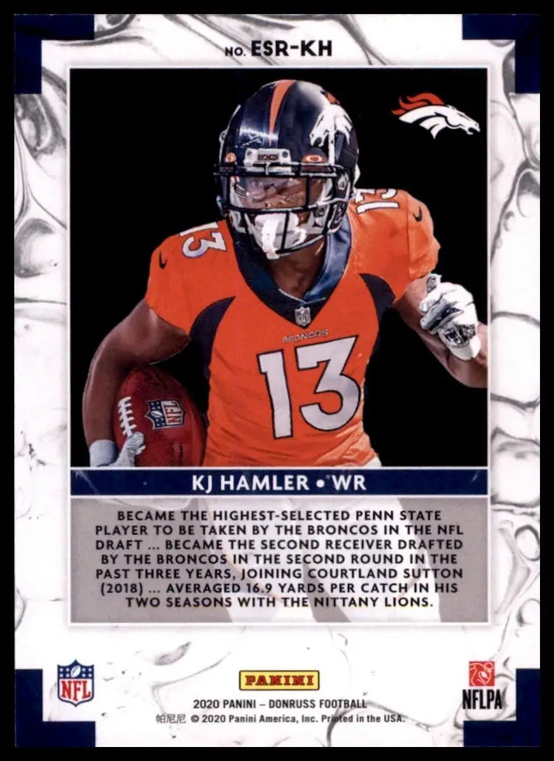 2020 Panini Donruss - Elite Series Rookies KJ Hamler #ESR-KH (RC)