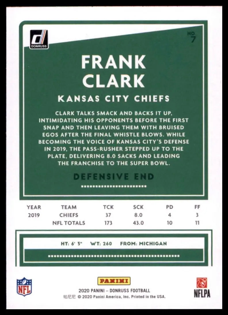 2020 Panini Donruss - Frank Clark #7