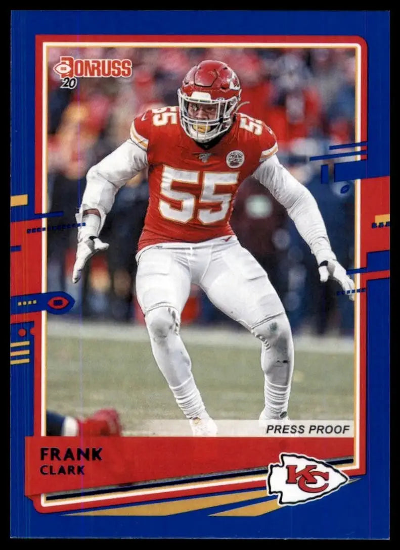 2020 Panini Donruss - Frank Clark #7 Press Proof Blue
