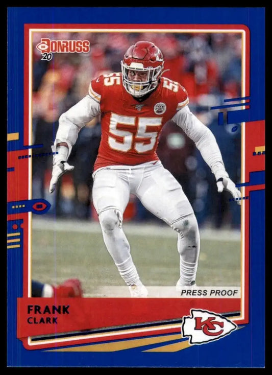 2020 Panini Donruss - Frank Clark #7 Press Proof Blue