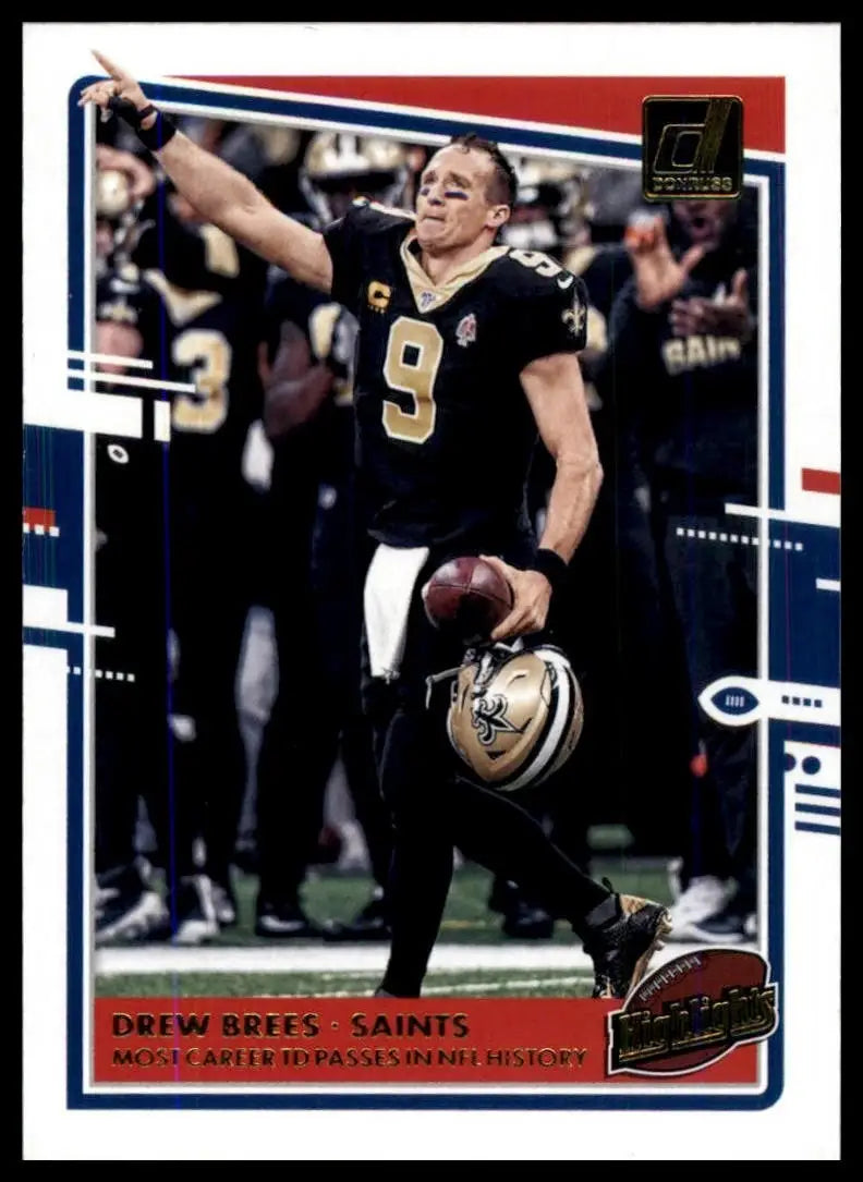 2020 Panini Donruss - Highlights Drew Brees #H-DB