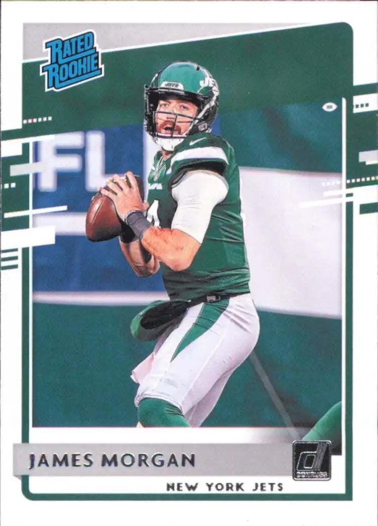 2020 Panini Donruss James Morgan Rated Rookie New York Jets Football Card NFL - Football Card Single