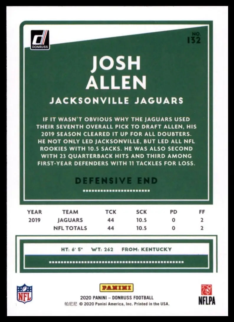 2020 Panini Donruss - Josh Hines-Allen #132 - Basketball Card Single