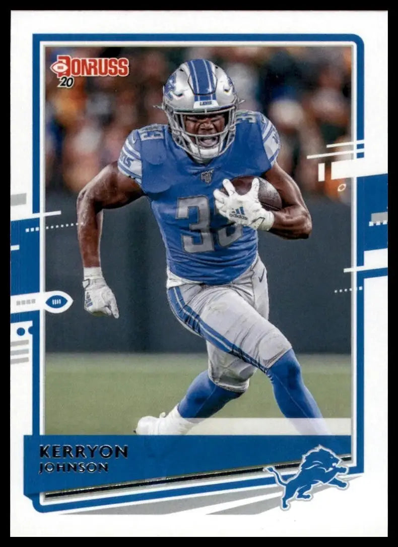 2020 Panini Donruss - Kerryon Johnson #99 - Football Card Single