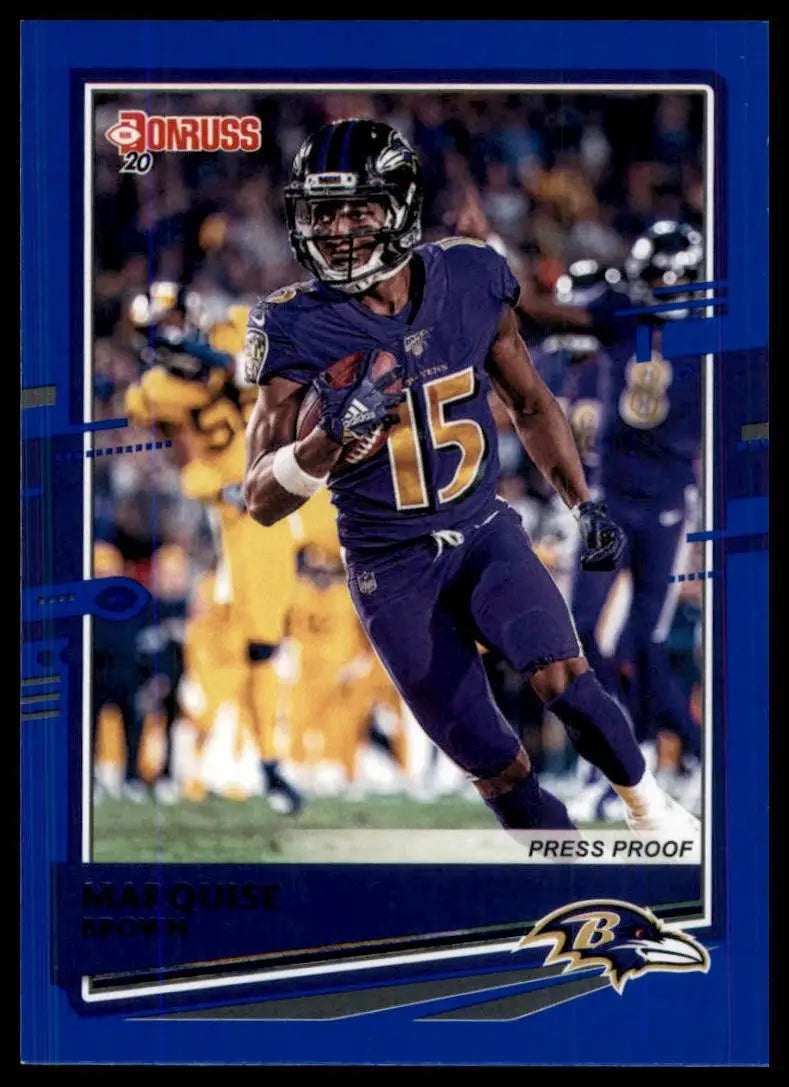 2020 Panini Donruss - Marquise Brown #34 Press Proof Blue
