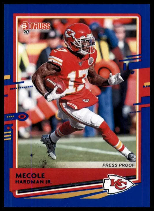 2020 Panini Donruss - Mecole Hardman Jr. #8 Press Proof Blue - Football Card Single