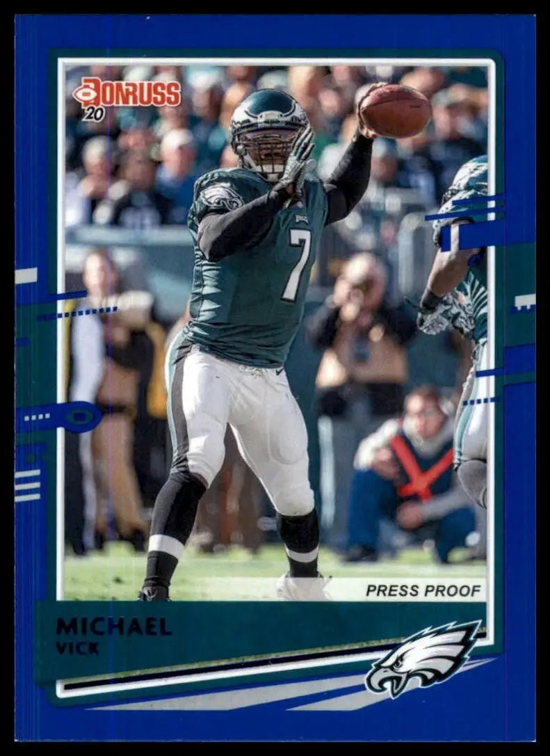 2020 Panini Donruss - Michael Vick #212 Press Proof Blue