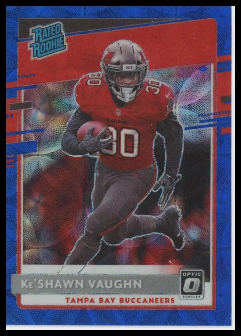 2020 Panini Donruss Optic Blue Scope Rookie #186 KeShawn Vaughn TB Buccaneers - Football Card Single