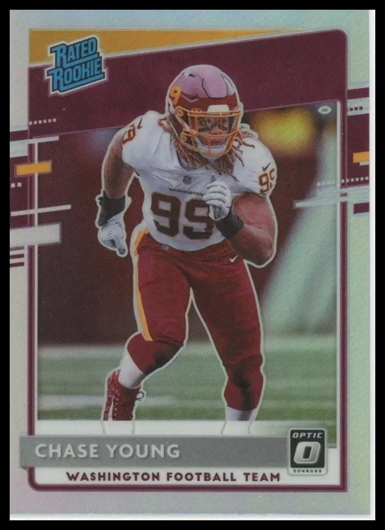 2020 Panini Donruss Optic Holo Rookie Chase Young #166 Washington Football Team - Football Card Single