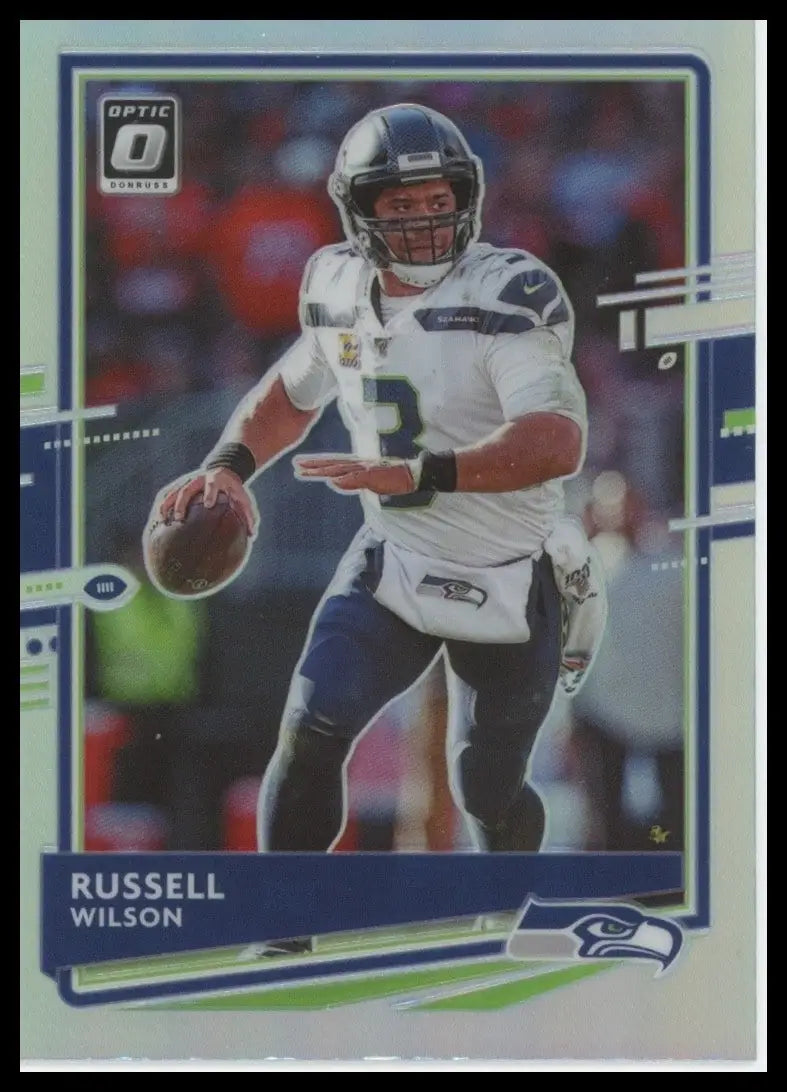 2020 Panini Donruss Optic Holo Russell Wilson #89 Seattle Seahawks Football Card - Football Card Single