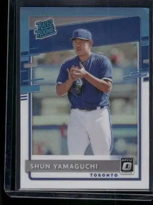 2020 Panini Donruss Optic Rated Rookie Prizm Shun Yamaguchi #95 Baseball - Baseball Card Single
