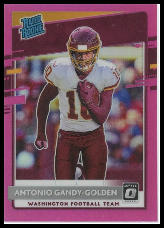 2020 Panini Donruss Optic - Rated Rookies Antonio Gandy-Golden #184 Pink - Football Card Single