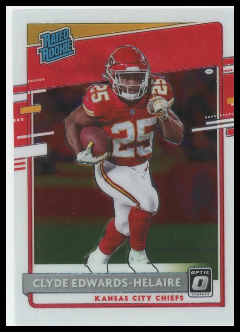 2020 Panini Donruss Optic Rookie #171 Clyde Edwards Helaire Kansas City Chiefs - Football Card Single