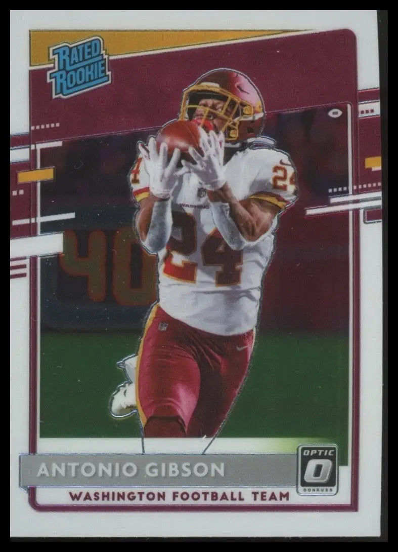 2020 Panini Donruss Optic Rookie Antonio Gibson #185 Washington Football Team - Football Card Single