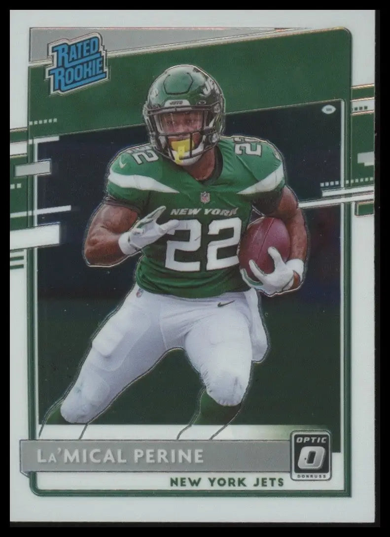2020 Panini Donruss Optic Rookie LaMical Perine #190 New York Jets Football - Football Card Single