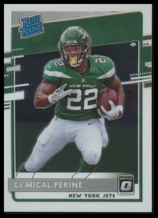 2020 Panini Donruss Optic Rookie LaMical Perine #190 New York Jets Football - Football Card Single