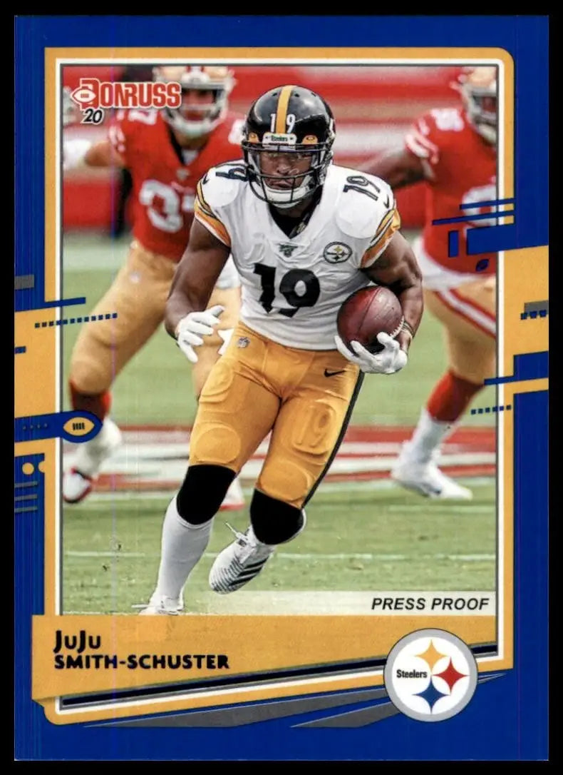 2020 Panini Donruss - Photo Variation JuJu Smith-Schuster #214 Press Proof Blue