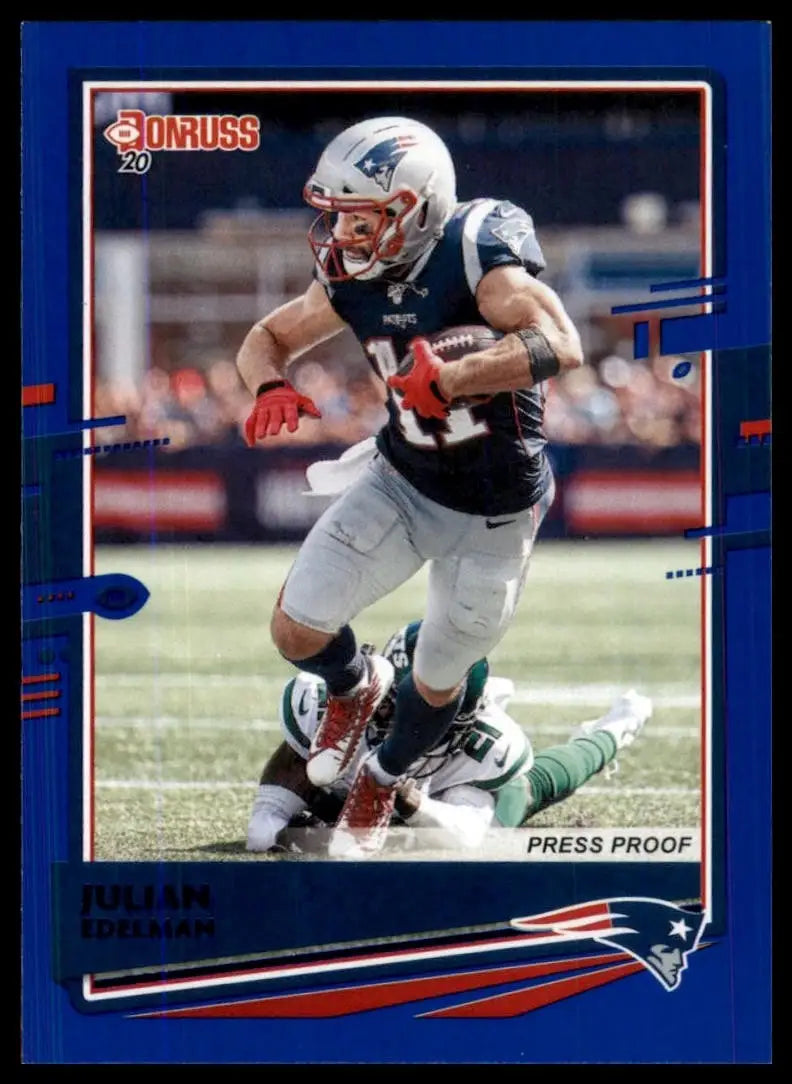 2020 Panini Donruss - Photo Variation Julian Edelman #169 Press Proof Blue