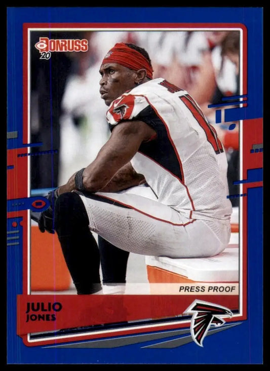 2020 Panini Donruss - Photo Variation Julio Jones #28 Press Proof Blue