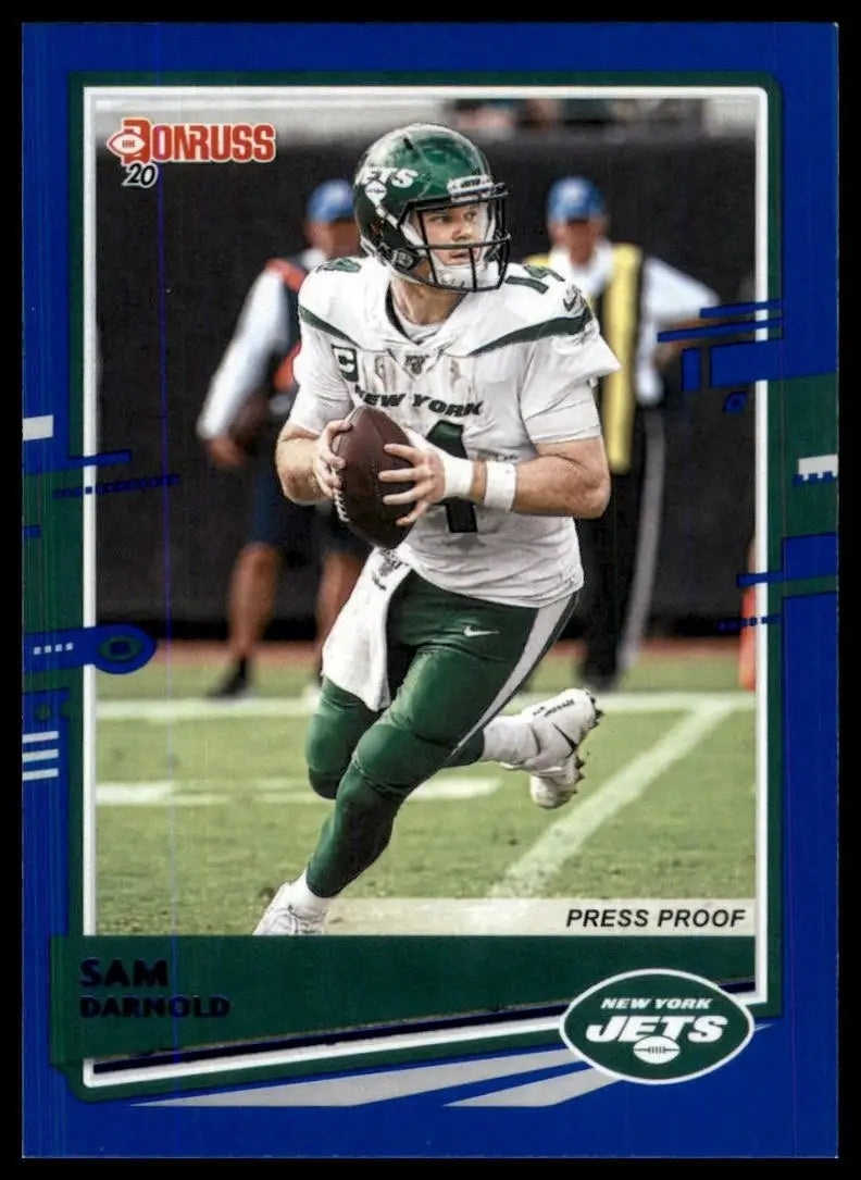 2020 Panini Donruss - Photo Variation Sam Darnold #191 Press Proof Blue