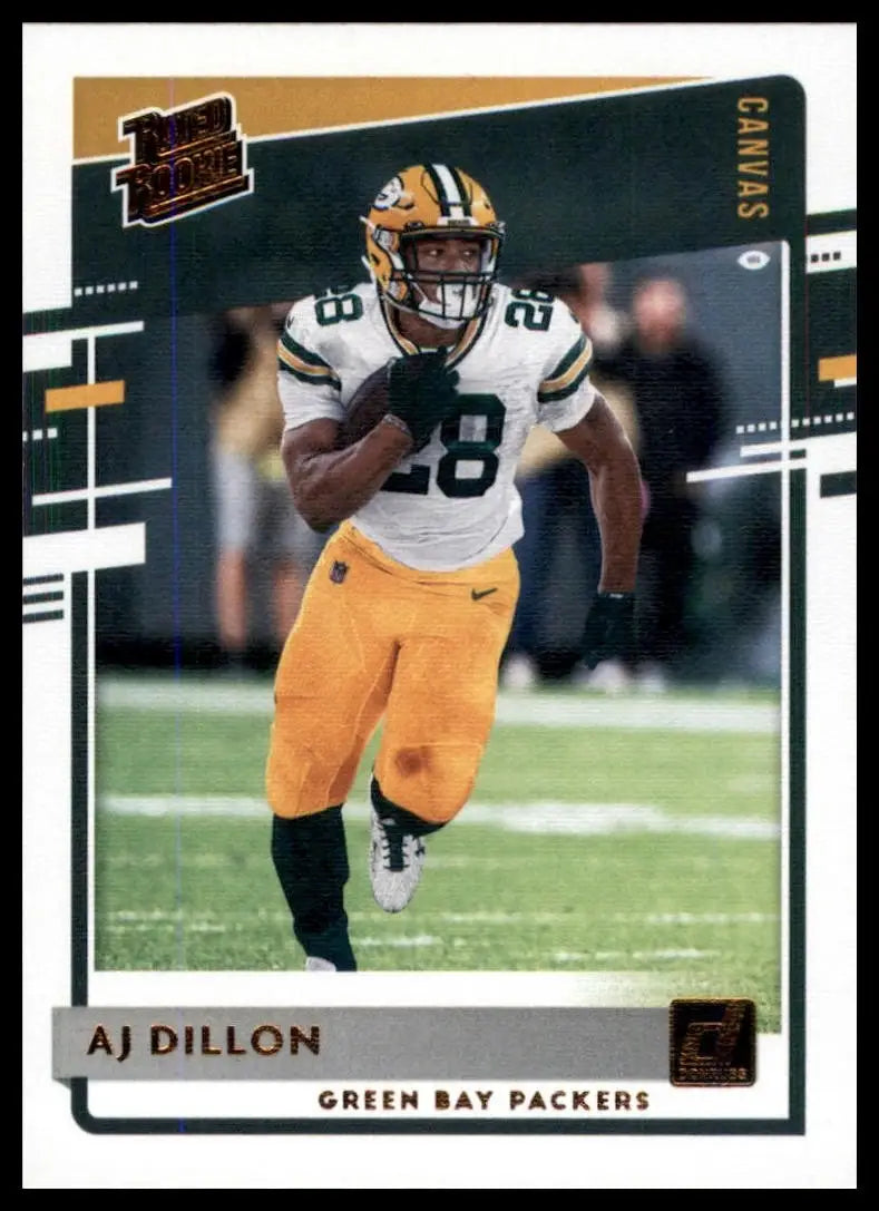 2020 Panini Donruss - Rated Rookie AJ Dillon #324 Canvas (RC)