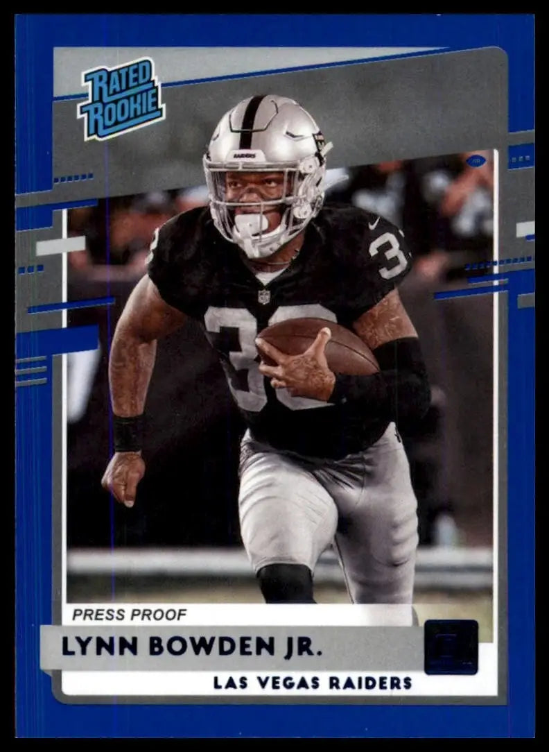 2020 Panini Donruss - Rated Rookie Lynn Bowden Jr. #332 Press Proof Blue (RC)